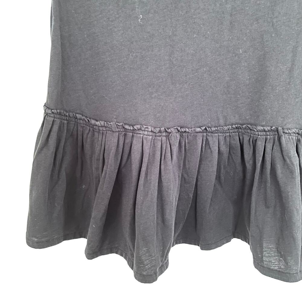 Dorothee Schumacher black tshirt with ruffle bottom detail size 3 - Picture 4 of 8